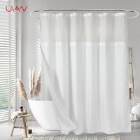 Casual Solid Color Polyester Shower Curtain main image 4
