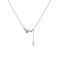 Simple Style Star Alloy Inlay Artificial Diamond Women's Pendant Necklace main image 4
