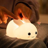 Cute Rabbit Silica Gel Indoor Night Lights main image 2