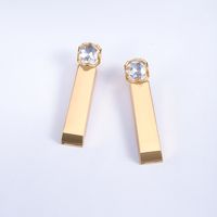 1 Pair Vintage Style Simple Style Rectangle Plating Alloy Gold Plated Silver Plated Drop Earrings main image 5