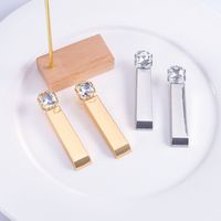 1 Pair Vintage Style Simple Style Rectangle Plating Alloy Gold Plated Silver Plated Drop Earrings main image 7