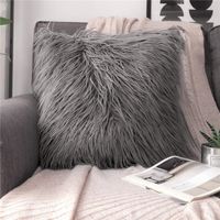 Vacation Solid Color Plush Pillow Cases sku image 6
