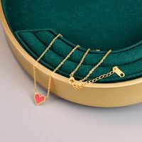 Sweet Heart Shape Titanium Steel Plating Necklace sku image 4