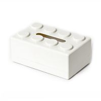Casual Solid Color Abs Tissue Box sku image 1