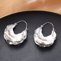 1 Pair Vintage Style Round Oval Flower Plating Alloy Drop Earrings sku image 6