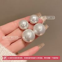 1 Pair Sweet Geometric Round Plating Imitation Pearl Drop Earrings sku image 62