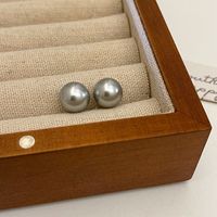 1 Pair Sweet Geometric Round Plating Imitation Pearl Drop Earrings sku image 2