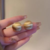 1 Pair Sweet Geometric Round Plating Imitation Pearl Drop Earrings sku image 23