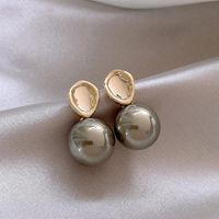 1 Pair Sweet Geometric Round Plating Imitation Pearl Drop Earrings sku image 69