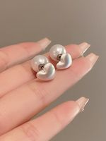 1 Pair Sweet Geometric Round Plating Imitation Pearl Drop Earrings sku image 37