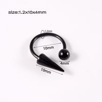 Simple Style Geometric Stainless Steel Plating Unisex Labret 1 Piece sku image 7