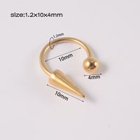 Simple Style Geometric Stainless Steel Plating Unisex Labret 1 Piece sku image 8