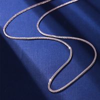 Classic Style Solid Color Sterling Silver Plating 18k Gold Plated Necklace main image 3