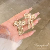 Wholesale Jewelry 1 Pair Lady Heart Shape Alloy Artificial Gemstones Drop Earrings sku image 7
