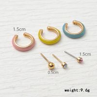 1 Set Ig Style Simple Style Cross Snake Bow Knot Plating Inlay Alloy Zircon Gold Plated Ear Studs main image 4