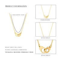 Fashion Animal Stainless Steel Plating Necklace main image 8