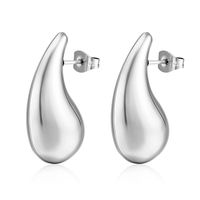 1 Pair Fashion Solid Color Plating Titanium Steel Earrings sku image 29