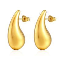 1 Paar Mode Einfarbig Überzug Titan Stahl Ohrringe sku image 55