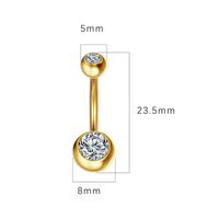 Hip-hop Retro Geometric Round Stainless Steel Belly Ring main image 2