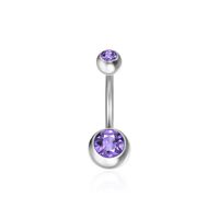 Hip-hop Retro Geometric Round Stainless Steel Belly Ring main image 5