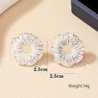 1 Pair Simple Style Classic Style Commute Circle Plating Alloy Ferroalloy 14k Gold Plated Silver Plated Ear Studs main image 9