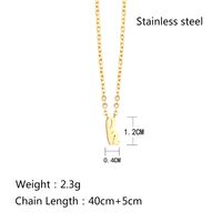 Edelstahl 304 18 Karat Vergoldet Einfacher Stil Pendeln Überzug Einfarbig Halskette main image 2