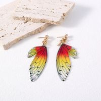 1 Pair Cute Sweet Butterfly Synthetic Resin Drop Earrings main image 1