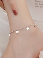 Simple Style Round Copper Women's Anklet main image 1