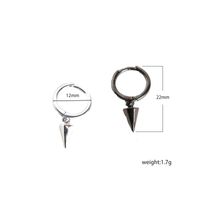 S925 Sterling Silver Geometric Hexagonal Cone-shaped Earrings Wholesale Nihaojewelry main image 6