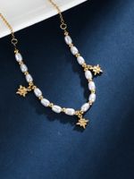 304 Stainless Steel 18K Gold Plated Retro Streetwear Plating Star Pendant Necklace main image 1