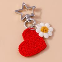 Cute Sweet Star Heart Shape Flower Zinc Alloy Keychain main image 7