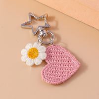Cute Sweet Star Heart Shape Flower Zinc Alloy Keychain main image 5