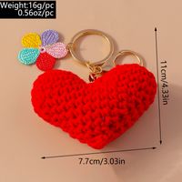 Einfacher Stil Pendeln Herzform Zinklegierung Valentinstag Schlüsselbund main image 2