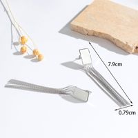1 Pair Sweet Simple Style Tassel Tassel Plating Stainless Steel 18k Gold Plated Drop Earrings main image 2