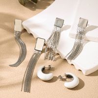 1 Pair Sweet Simple Style Tassel Tassel Plating Stainless Steel 18k Gold Plated Drop Earrings main image 1
