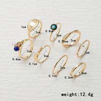Hip-hop Classic Style Color Block Gold Plated Silver Plated Artificial Gemstones Opal Alloy Wholesale Rings main image 4