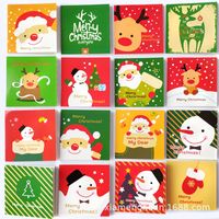 Christmas Santa Claus Snowman Paper Party Card sku image 2