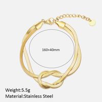 Wholesale Jewelry Elegant Vintage Style Solid Color Stainless Steel Plating Bracelets sku image 1