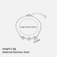 Wholesale Jewelry Elegant Simple Style Solid Color Stainless Steel Plating Bracelets sku image 1