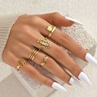 Simple Style Commute Solid Color Stainless Steel Plating 18k Gold Plated Rings main image 4