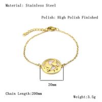 304 Stainless Steel 18K Gold Plated Simple Style Plating Solid Color Jewelry Set main image 2