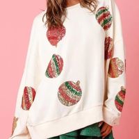 Women's Hoodies Long Sleeve Sequins Casual Balloon main image 3