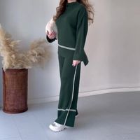 Daily Street Women's Casual Stripe Polyester Pants Sets Pants Sets main image 4