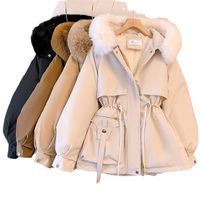 Women's Casual Solid Color Pocket Zipper Coat Cotton Clothes main image 3