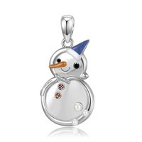 Simple Style Commute Snowman Sterling Silver Plating Gold Plated Jewelry Accessories sku image 2