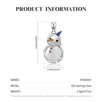 Simple Style Commute Snowman Sterling Silver Plating Gold Plated Jewelry Accessories main image 2
