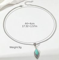 Simple Style Water Droplets Alloy Plating Inlay Turquoise Women's Jewelry Set main image 3