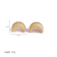 1 Pair Luxurious Commute C Shape Moon Plating Copper 18k Gold Plated Silver Plated Ear Studs main image 4