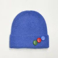 Unisex Preppy Style Simple Style Solid Color Button Eaveless Wool Cap sku image 10