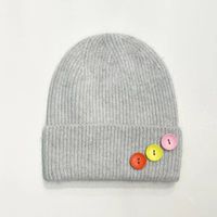 Unisex Preppy Style Simple Style Solid Color Button Eaveless Wool Cap sku image 5